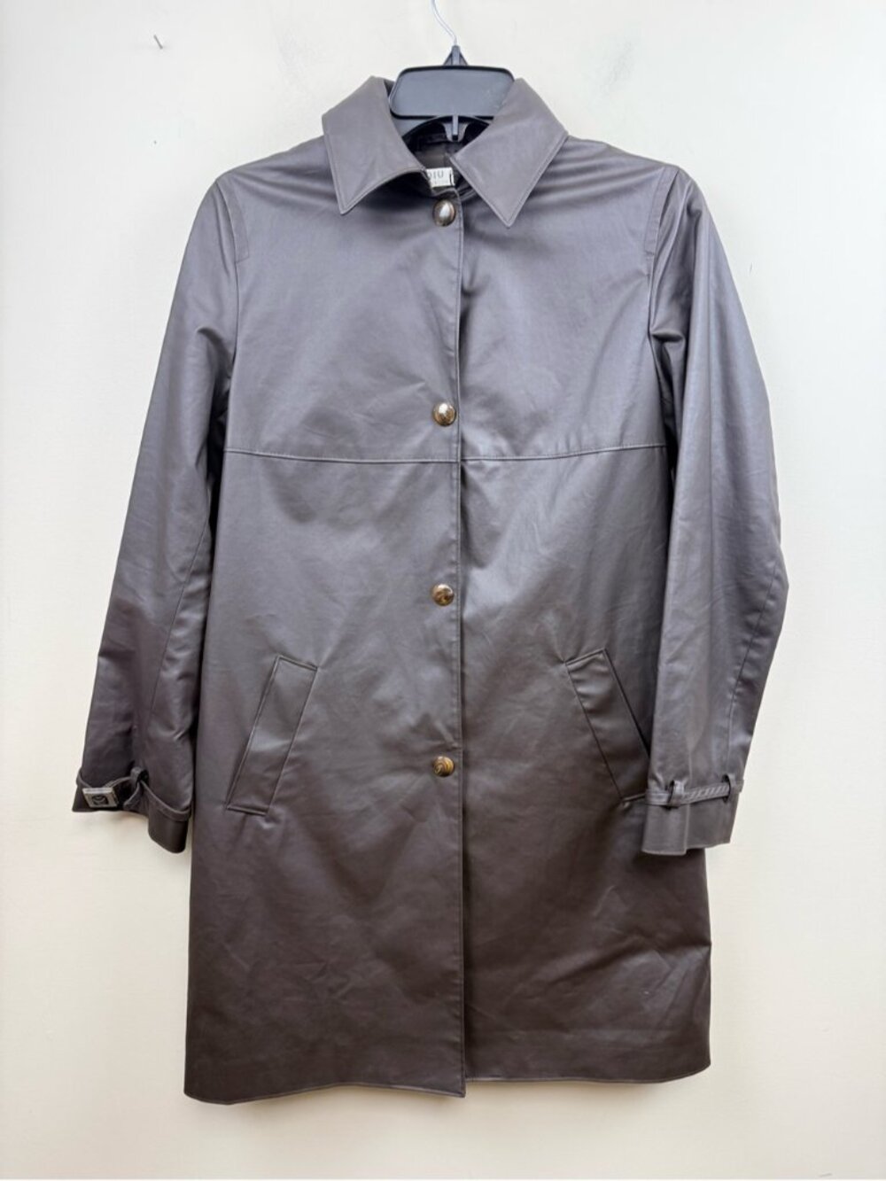 Miu miu brown trench coat with snap closure small